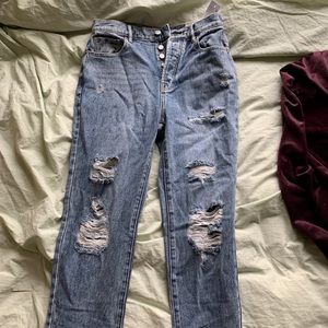 PACSUN HIGH RISE STRAIGHT JEANS